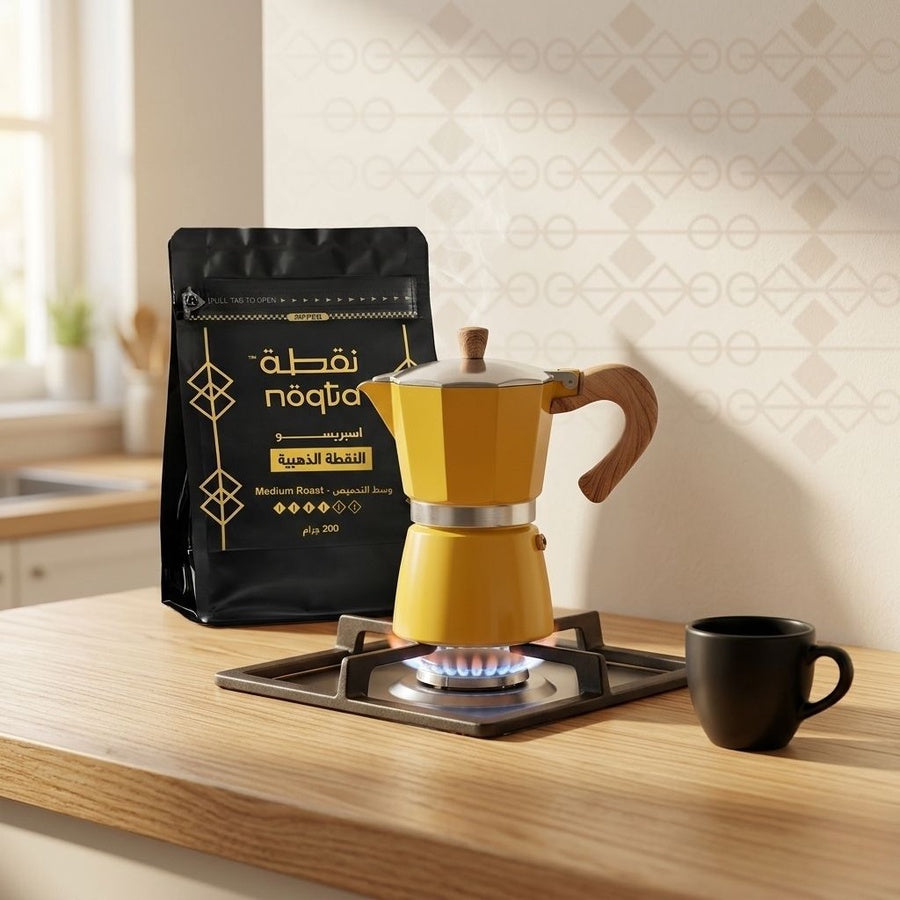 عرض الموكا بوت + النقطة الذهبية إسبريسو 400 جم